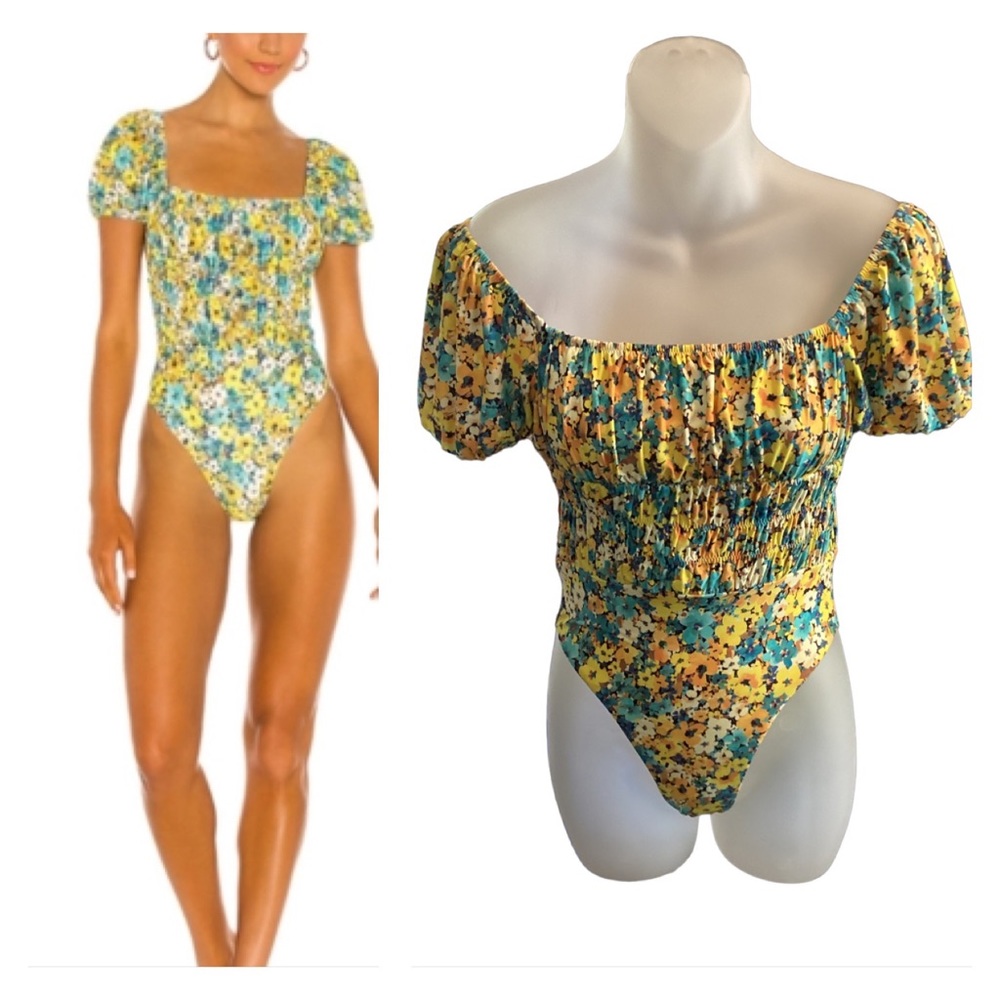 L*Space.By Monica Wise Floral OnePiece. S1